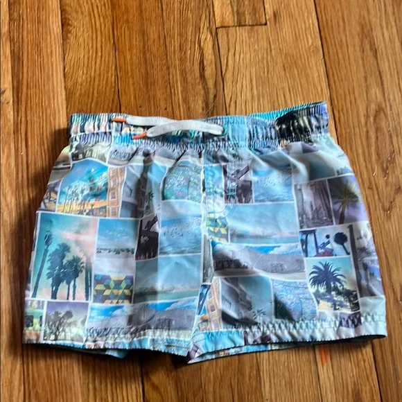 H&M Swim Graphic Hm Kids 24y Print Swim Shorts Poshmark - Main Image